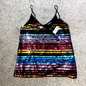 Express Sequin Camisole Tank Top